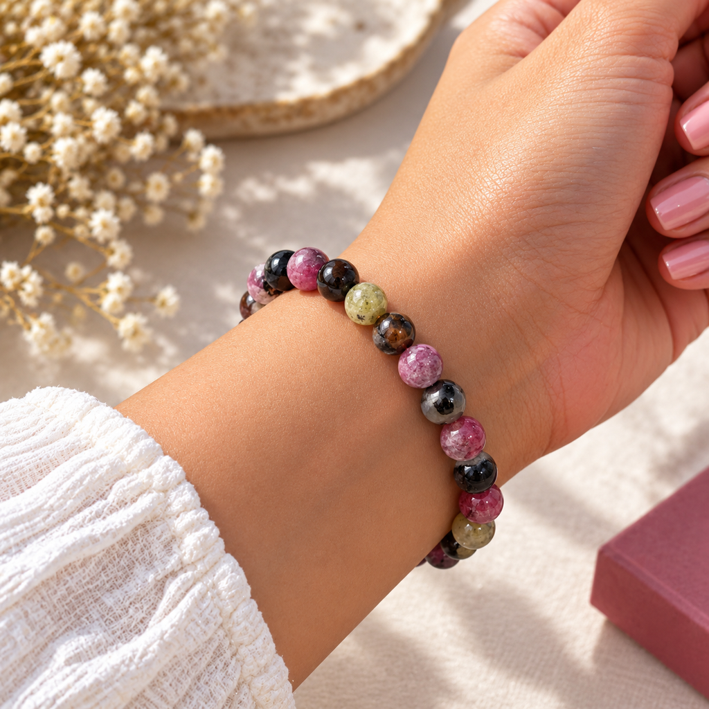 Watermelon Quartz Bracelet