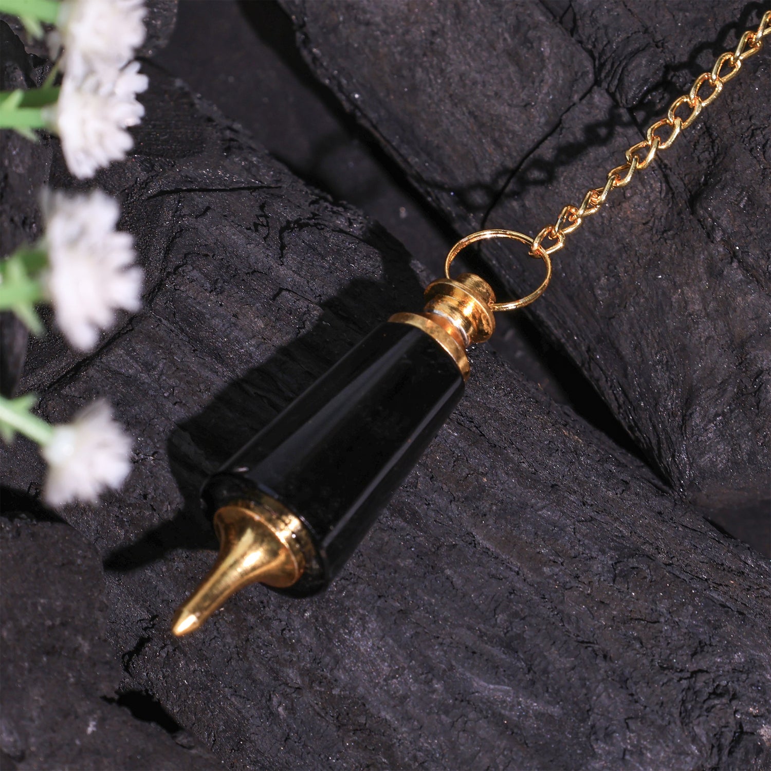Black Agate Pendulum