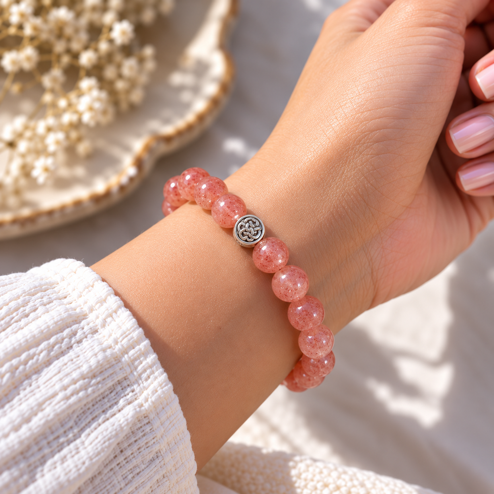 Strawberry Quartz Bracelet