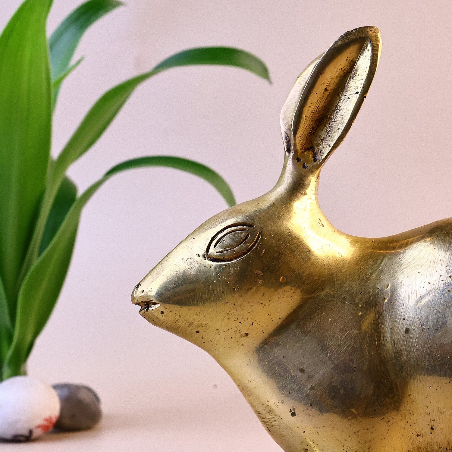 Brass Rabbit Statue