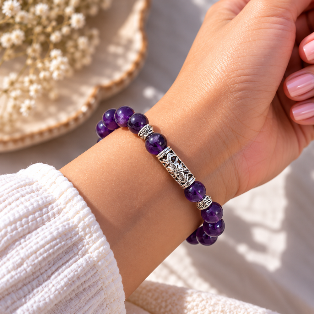 Natural Amethyst Bracelet