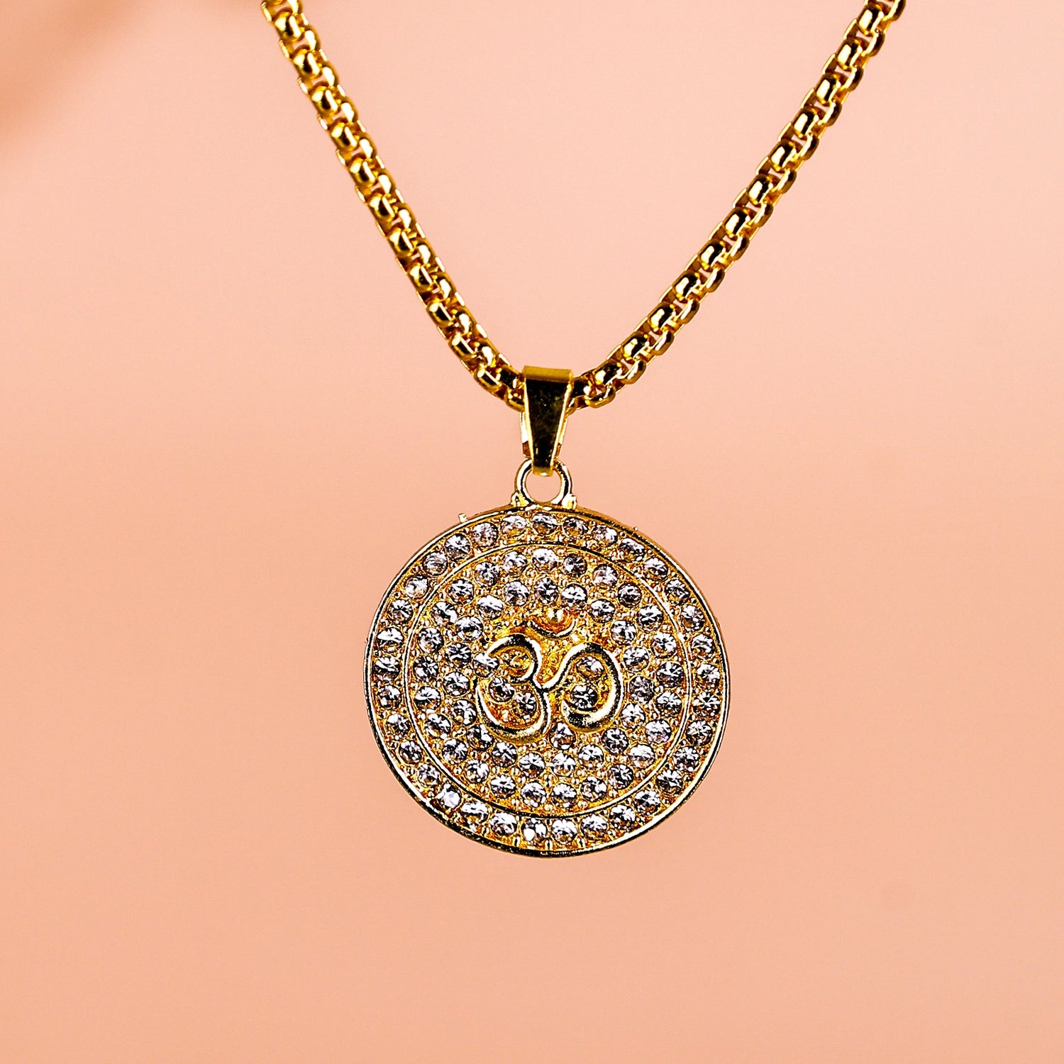 Divine Om Symbol Round Pendant