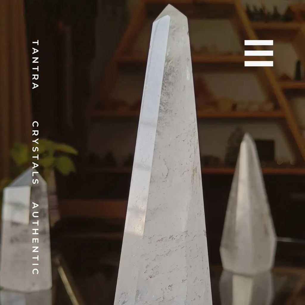 Clear quartz crystal