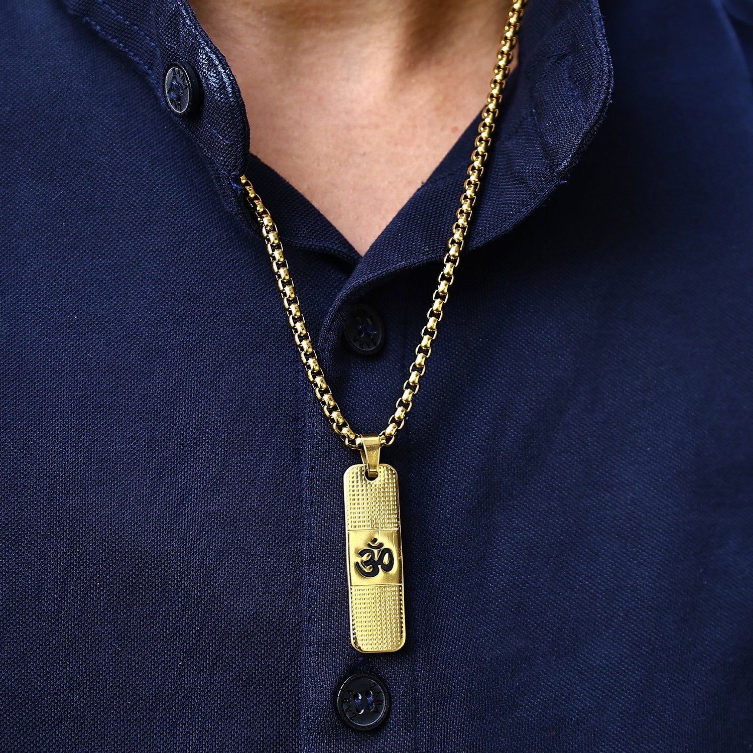 Om Chain Pendant (IGP Gold Plating)
