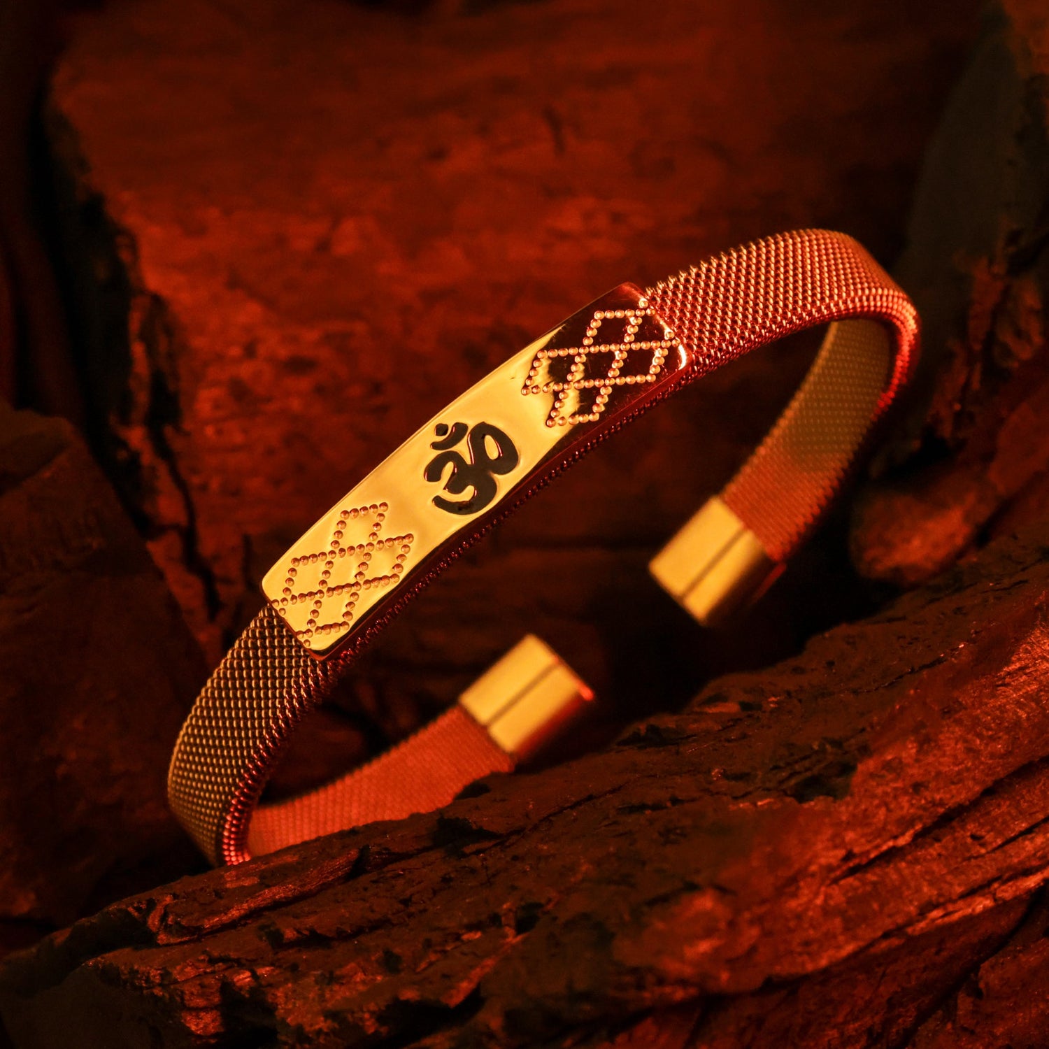 Om Shakti Kada – IGP Gold Plated Spiritual Kada for Power