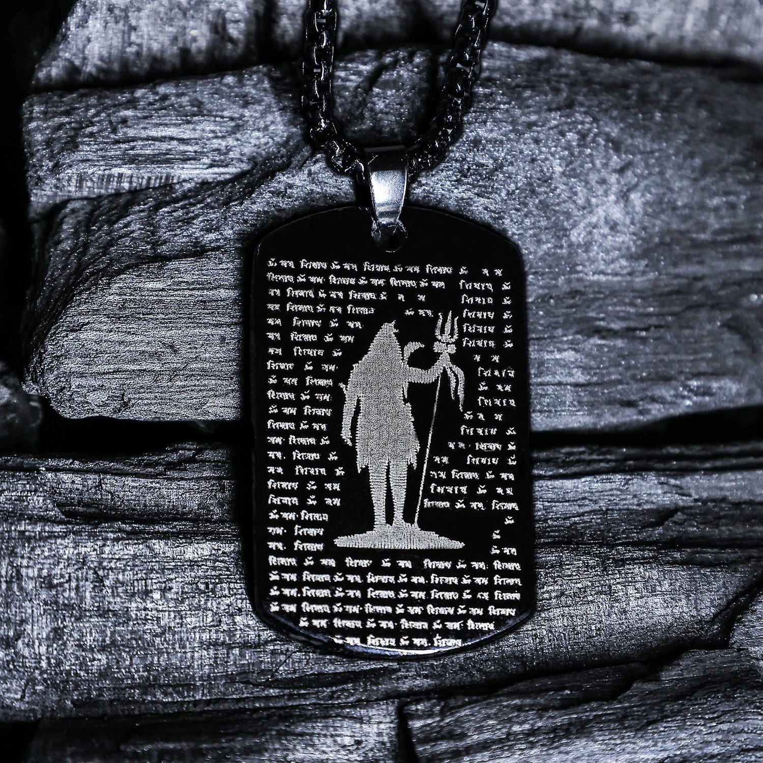 108 Om Namah Shivay Engraved Shiv Pendant (Blessing & Protection)