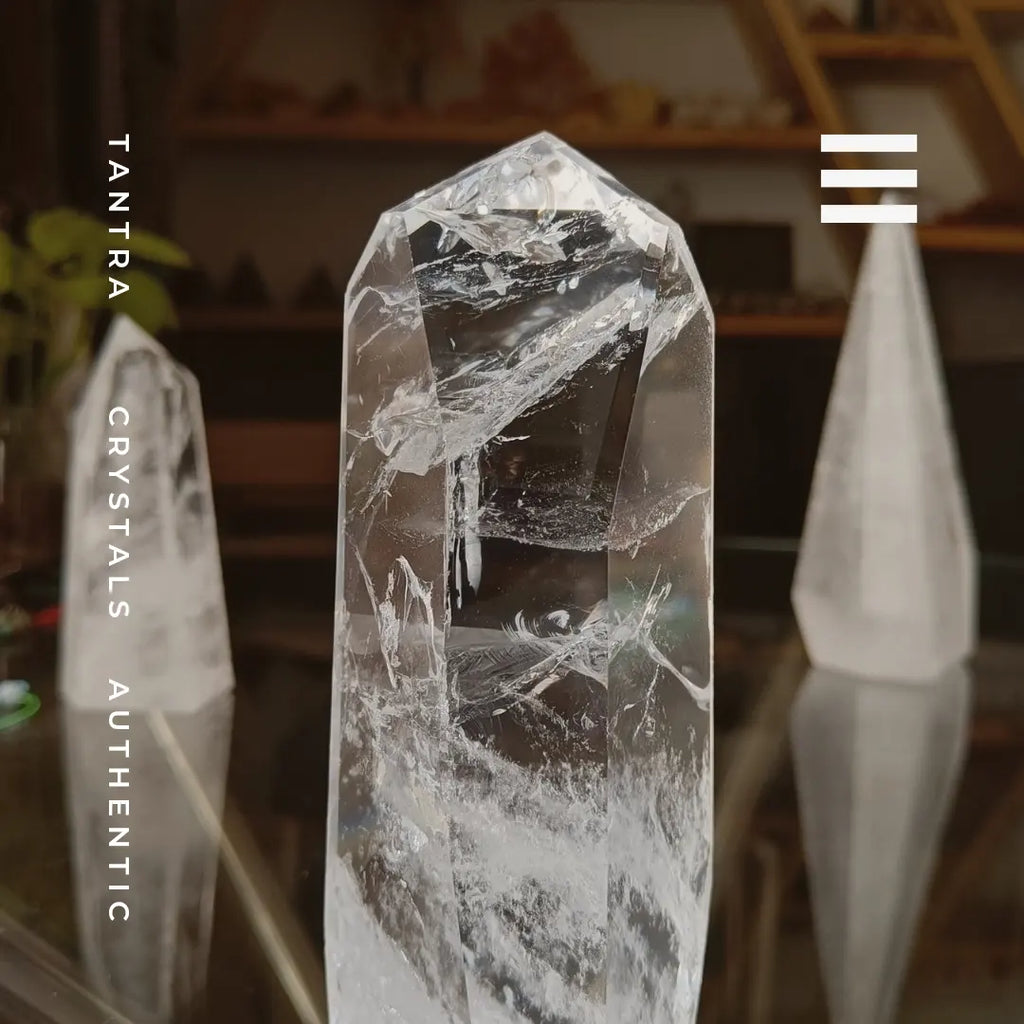 Clear quartz crystal