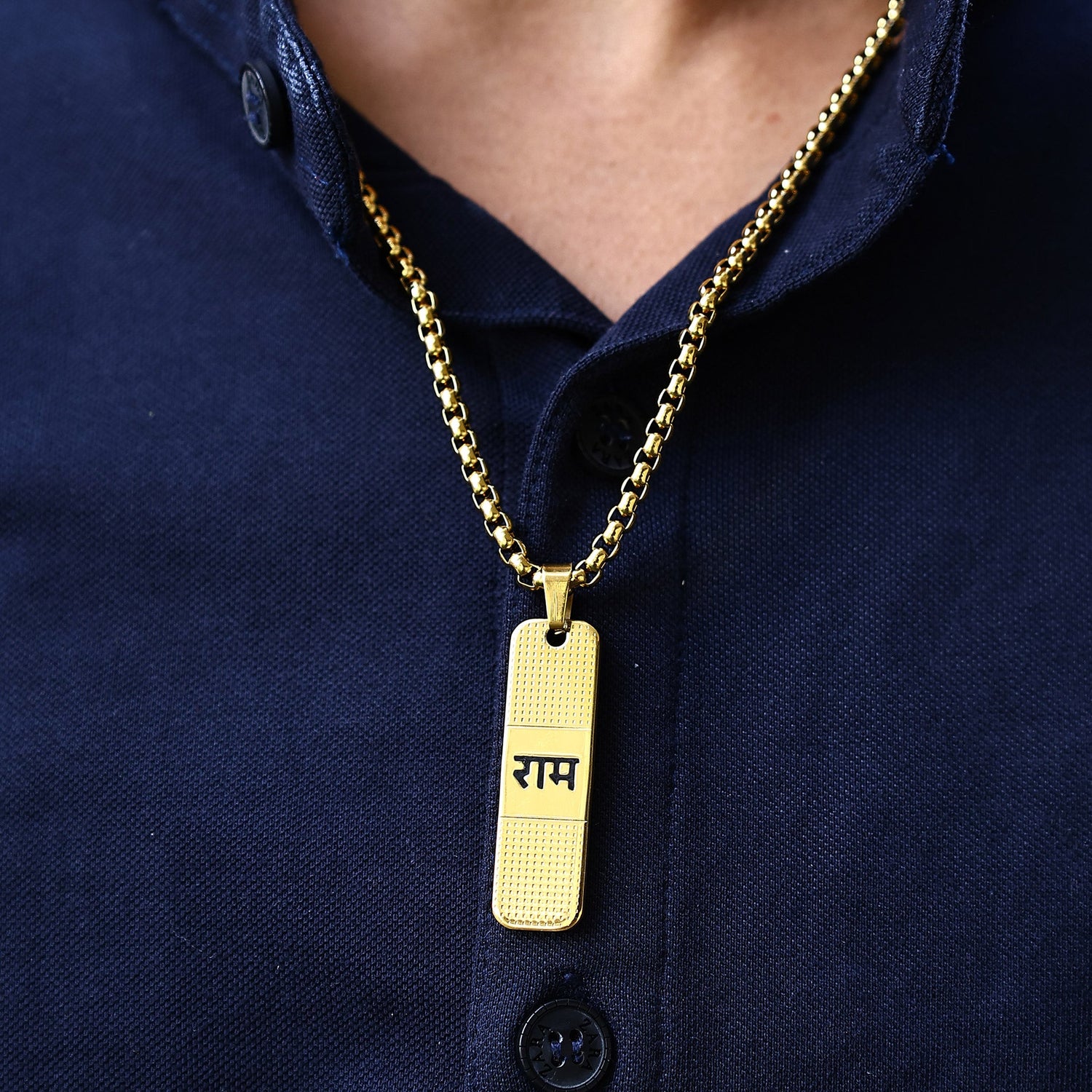 Shree Ram Chain Pendant (IGP Gold Plating)