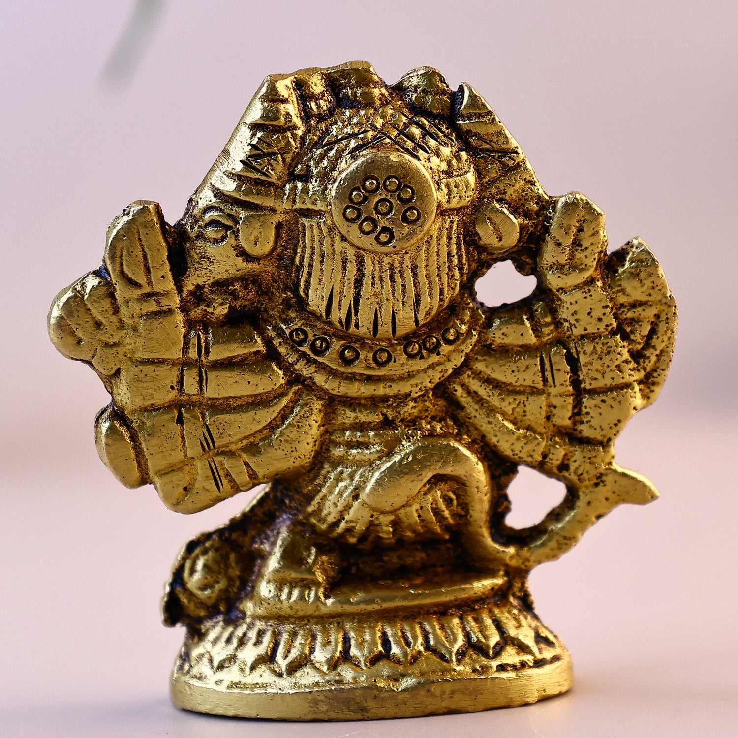 Small Brass Panchmukhi Hanuman Ji Idol