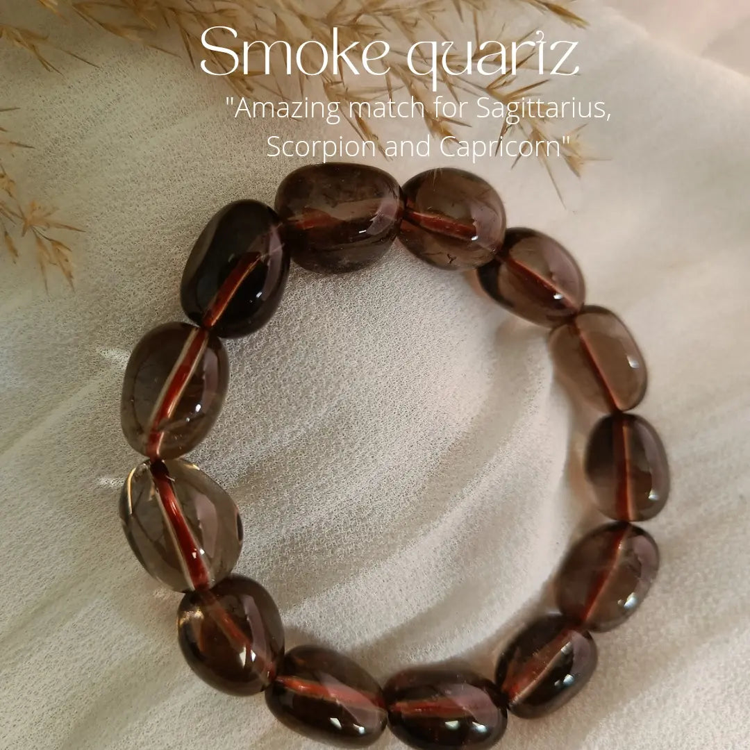 Smoky Quartz Crystal Bracelet