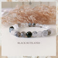 Black Rutilated Quartz Bracelet