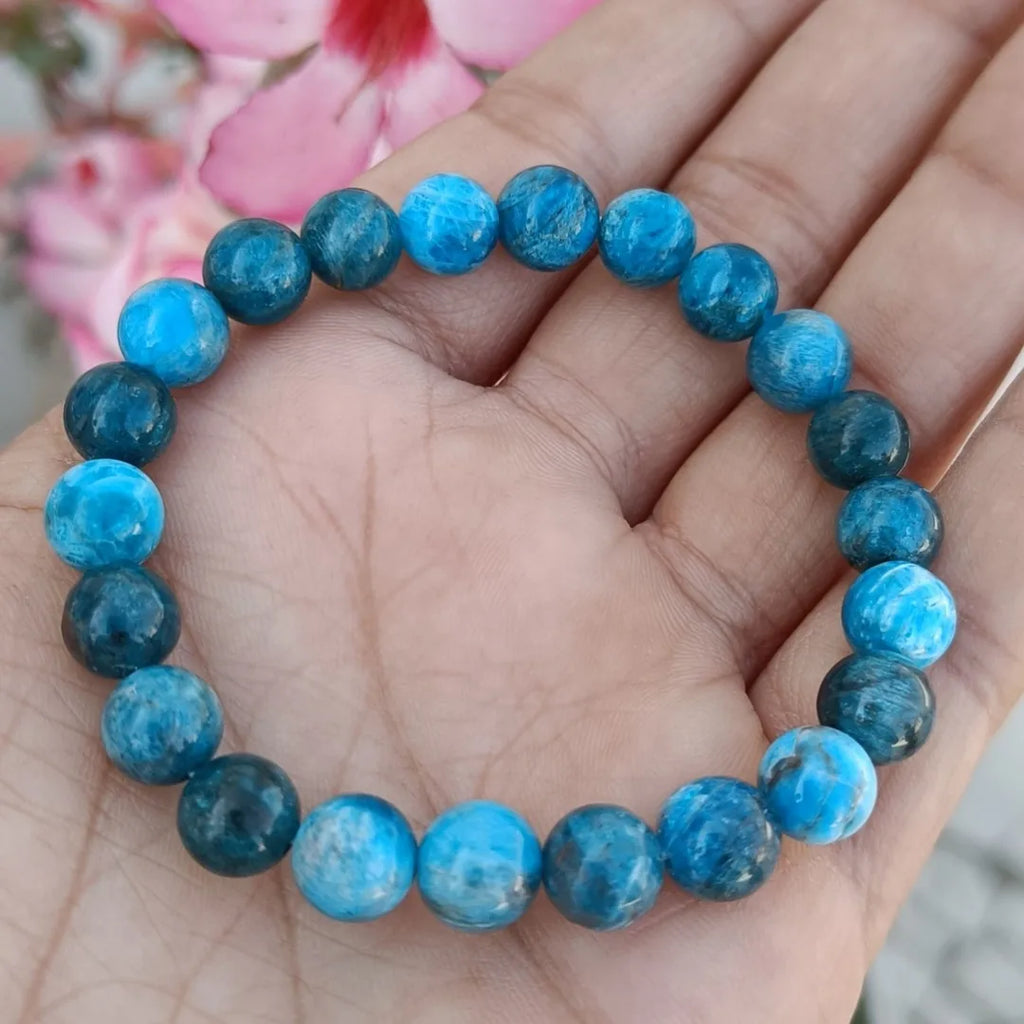Blue Apatite Crystal Bracelet