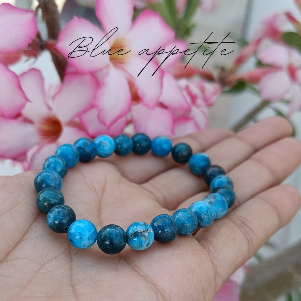 Blue Apatite Crystal Bracelet