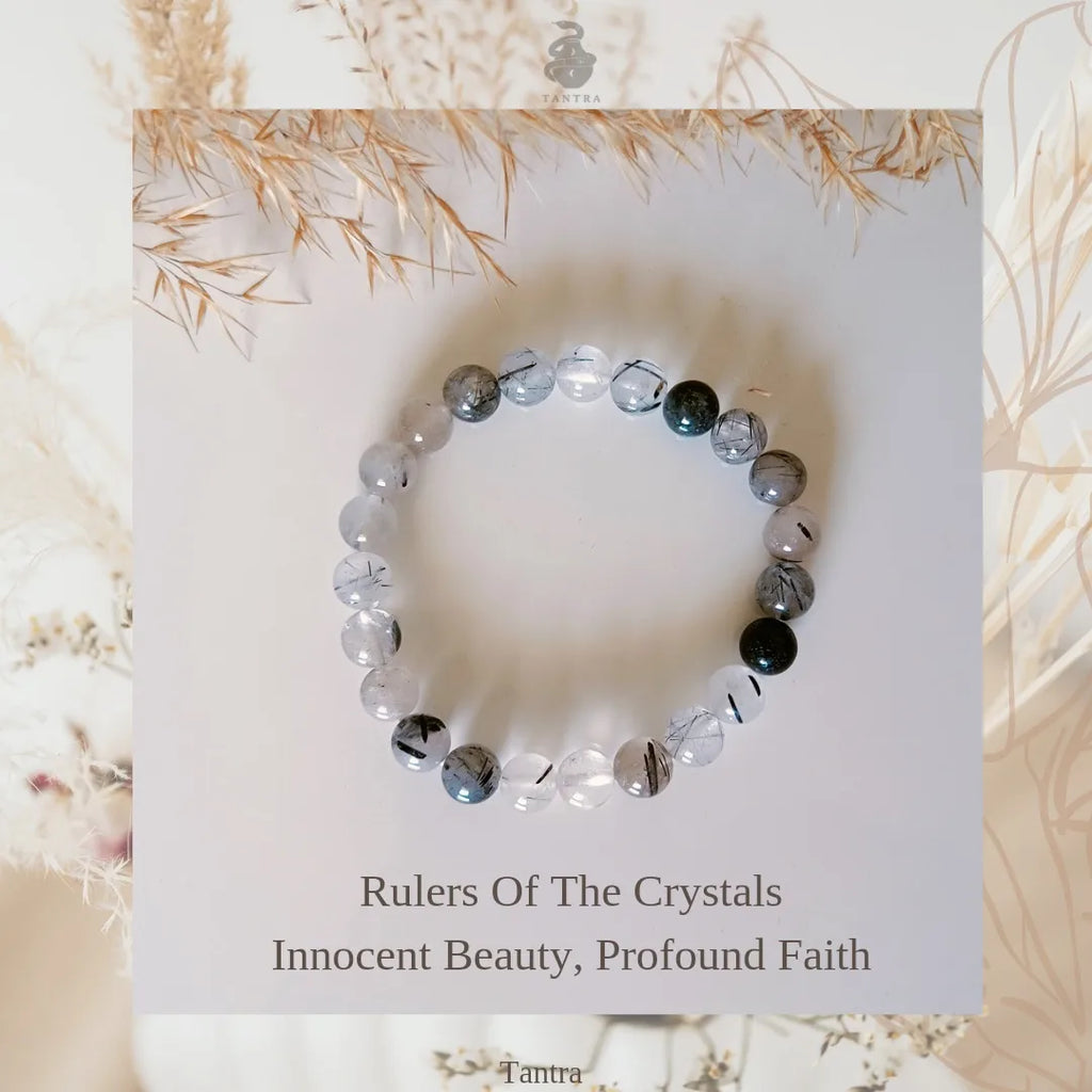Black Rutilated Quartz Bracelet