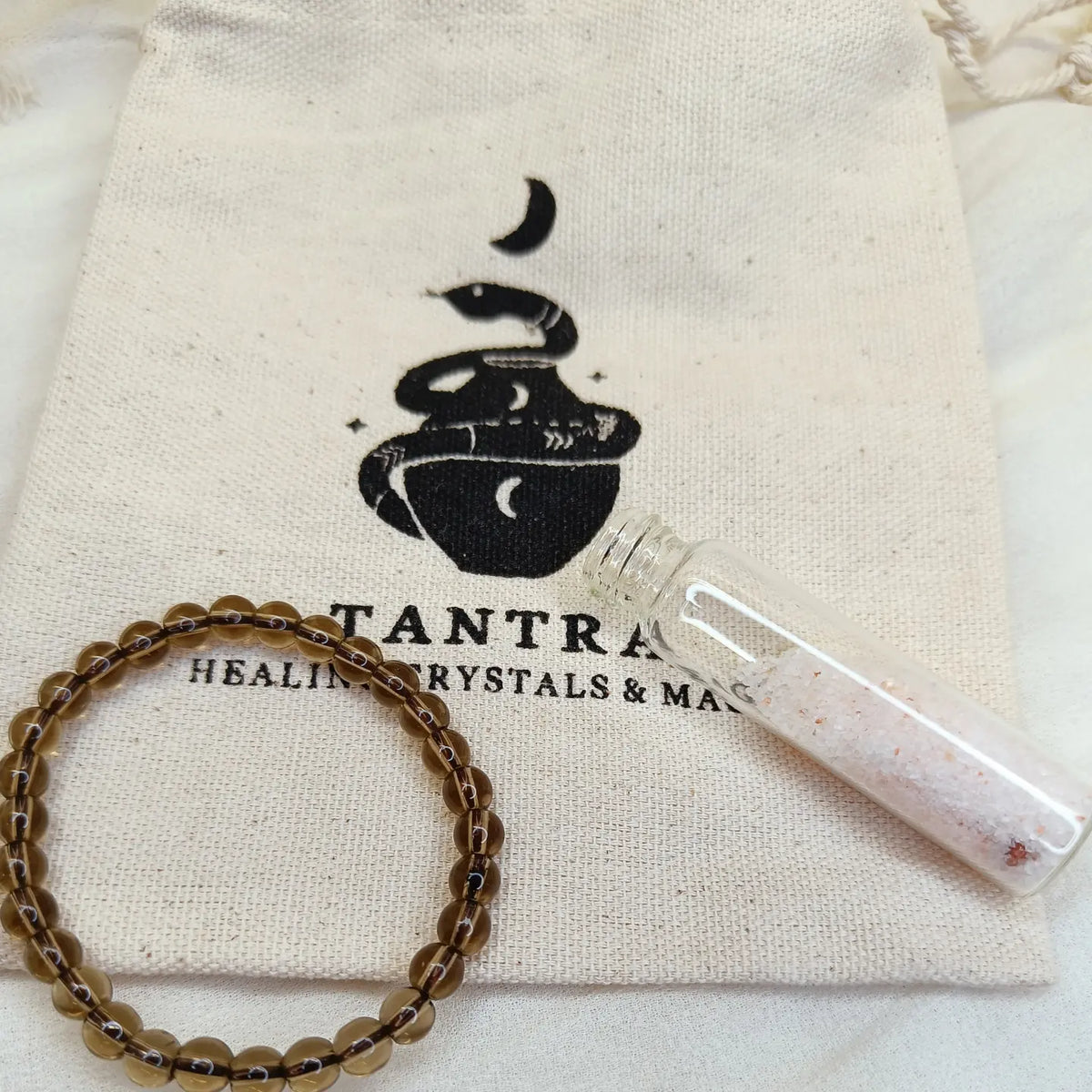 Smoky Quartz Crystal Bracelet