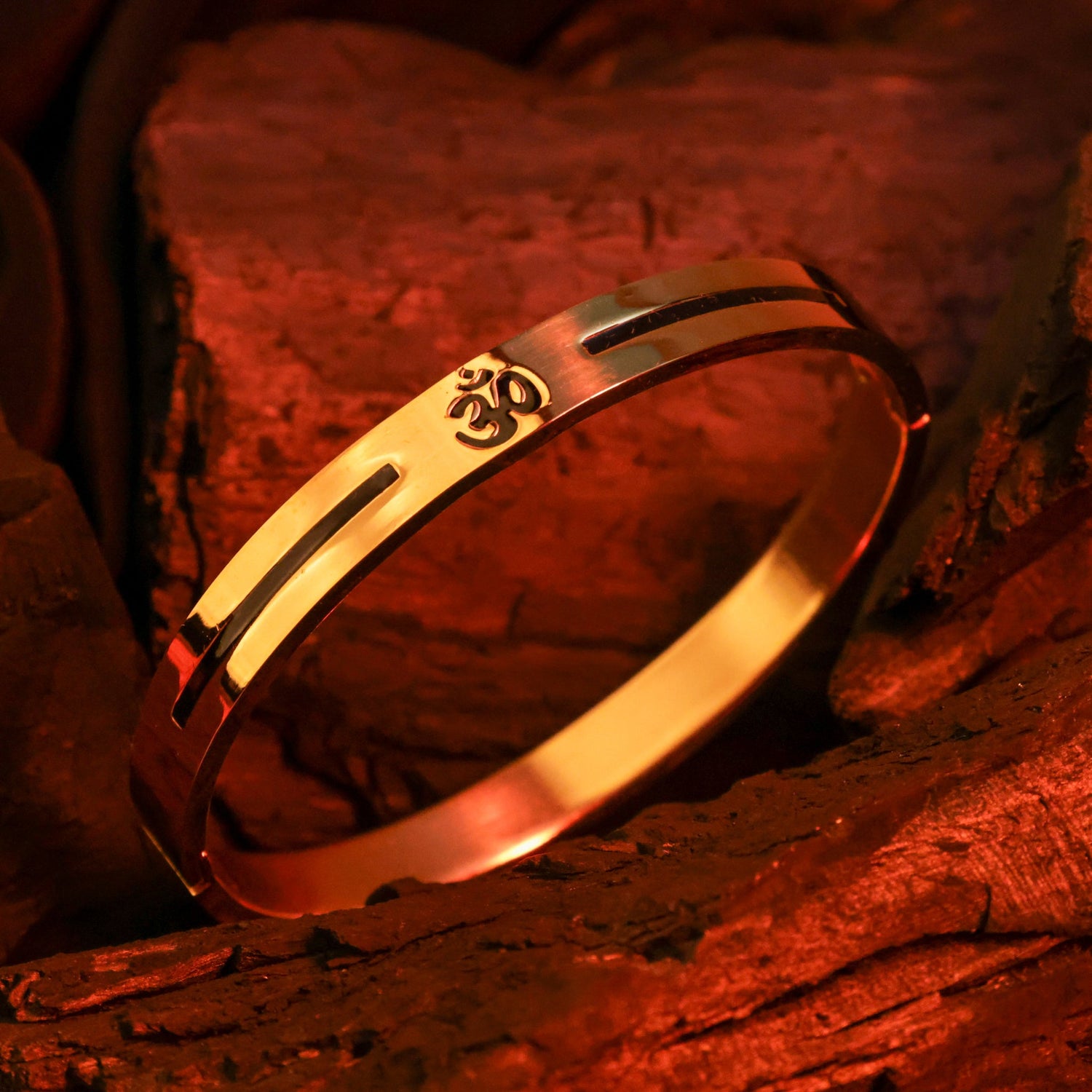 Om Pavitra Kada – IGP Gold Plated Spiritual Kada for Purity, Positivity & Divine Energy
