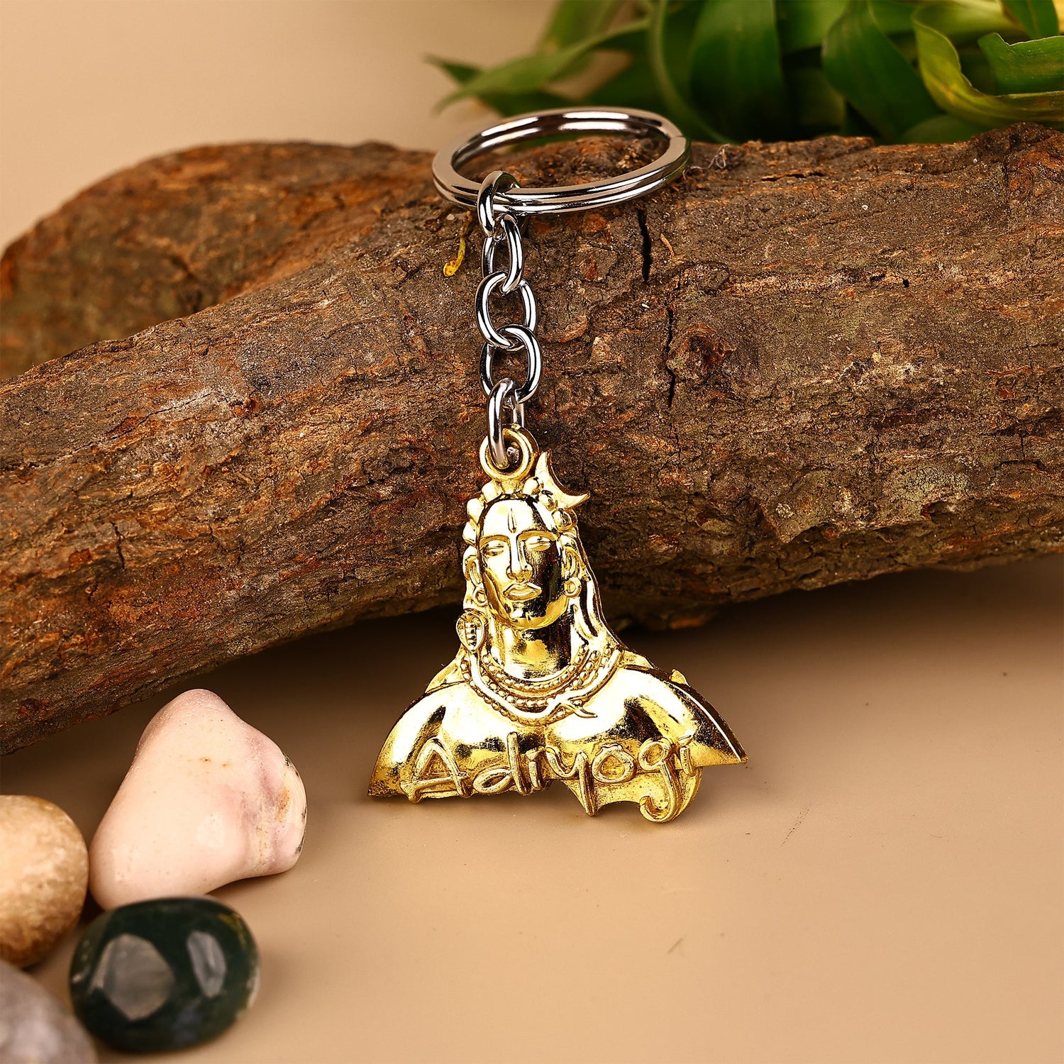 Golden Adiyogi (Shivji) Keychain
