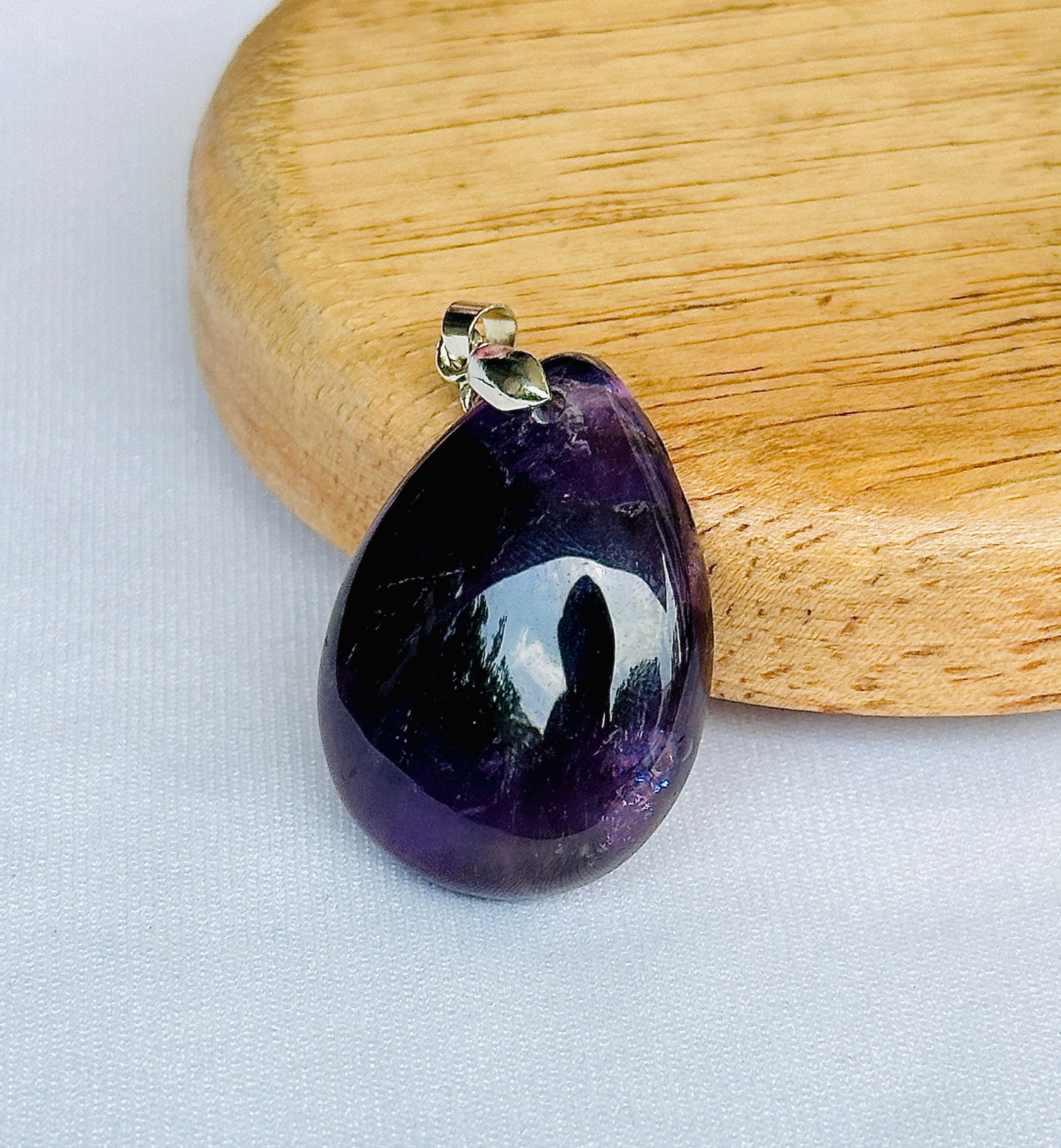 Amethyst Stone Tree of Life Pendant for Growth & Healing