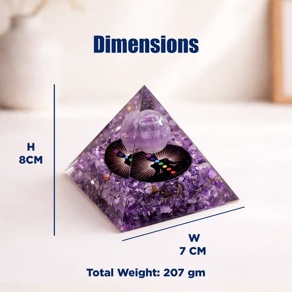 Amethyst Universe Energy Pyramid: Emotional Healing & Stress Relief
