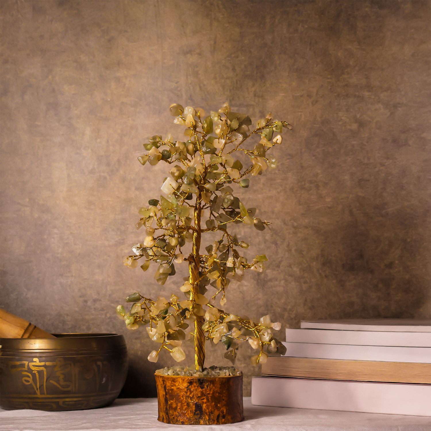 Green Aventurine Tree: Promotes Wealth Attraction & Money Growth