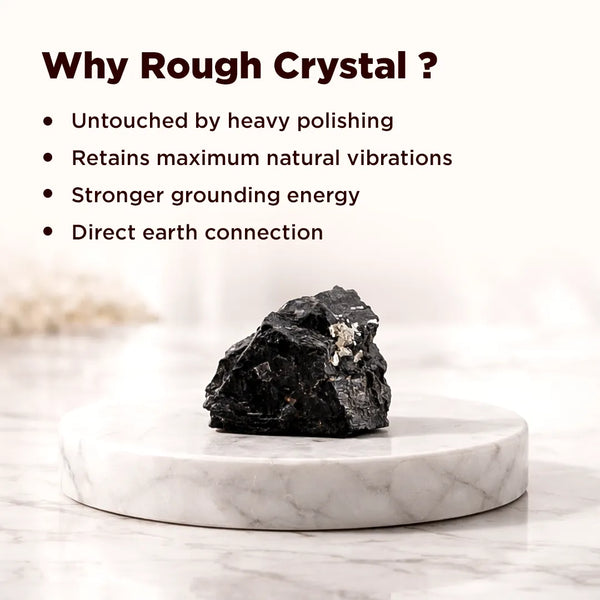 Rough Natural Black Tourmaline Stone – Certified Raw Protection