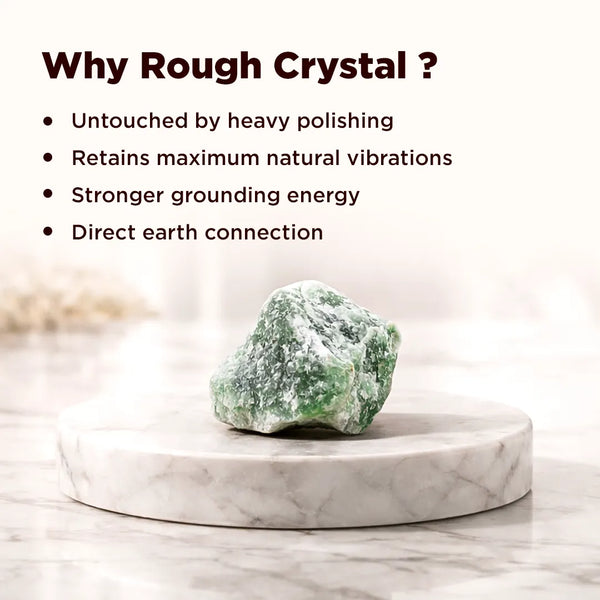 Rough Natural Green Aventurine Stone – Certified Raw Wealth & Luck