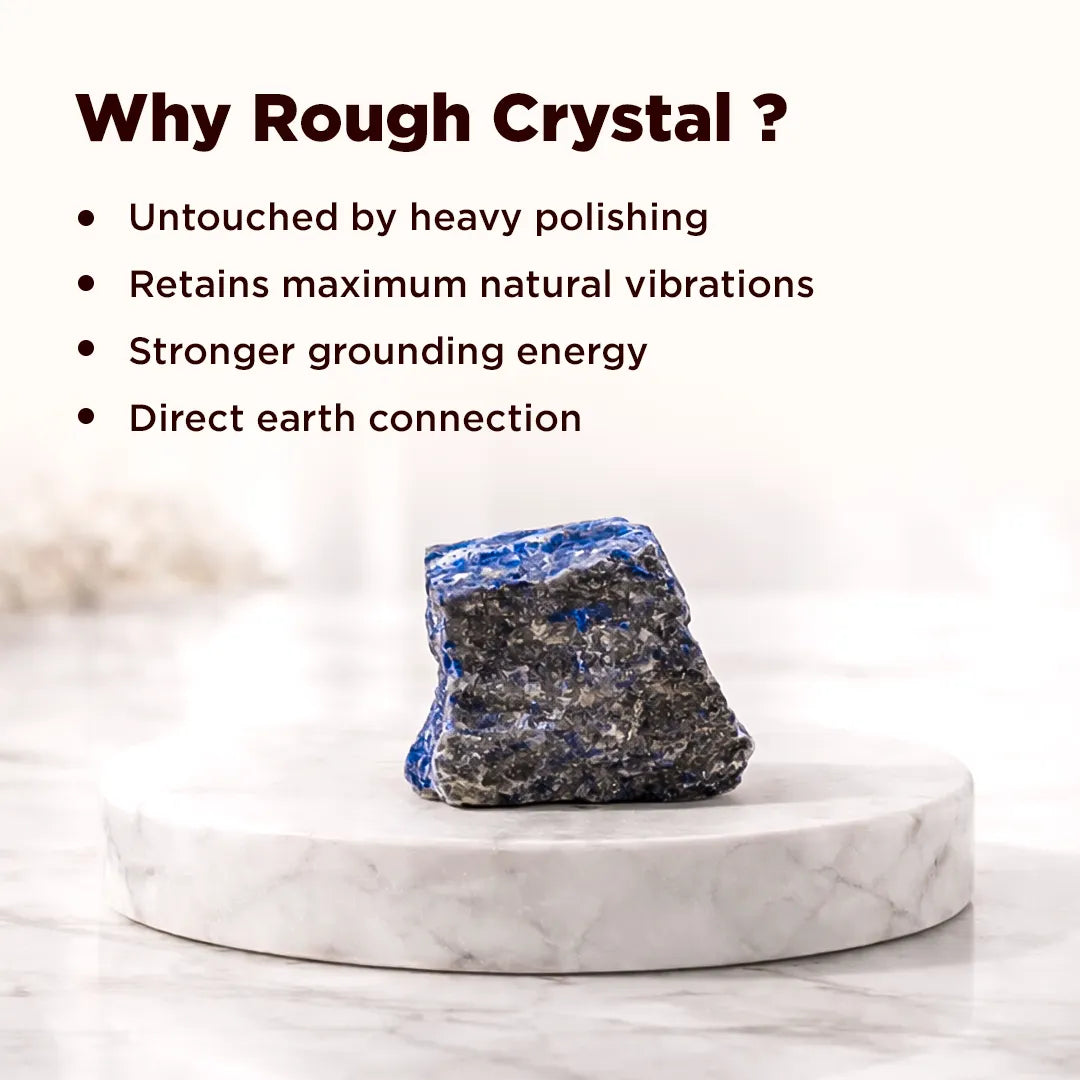 Rough Natural Lapis Lazuli Stone – Abhimantrit & Certified