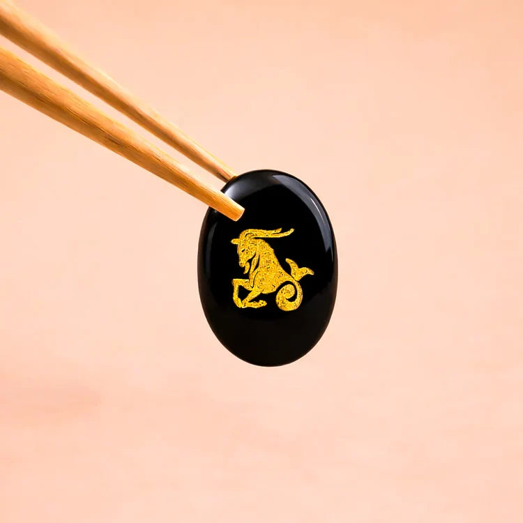 Capricorn Zodiac Sign Coin – Abhimantrit Astrology Coin for Stability