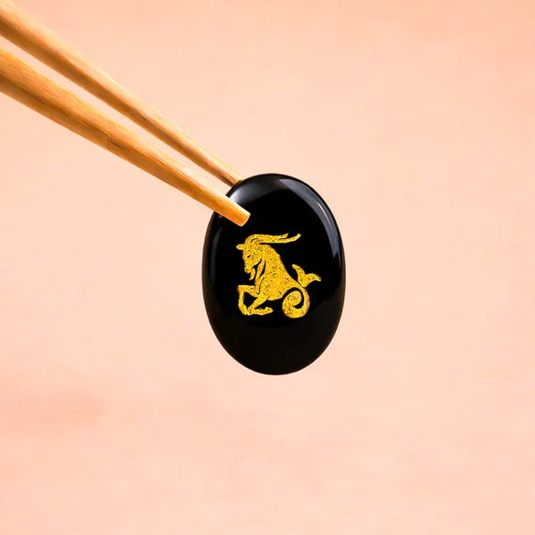 Capricorn Zodiac Sign Coin – Abhimantrit Astrology Coin for Stability