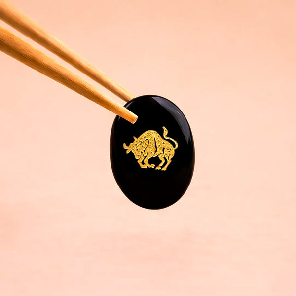 Taurus Zodiac Sign Coin – Abhimantrit Astrology Coin for Stability