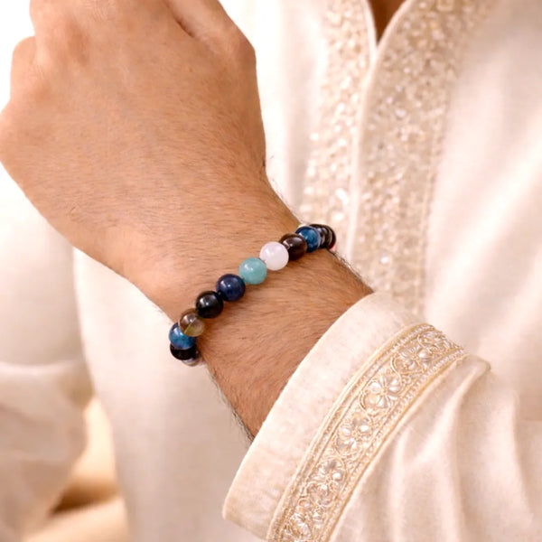 Virgo Zodiac Bracelet – Natural Multi Stone Bracelet – Abhimantrit & Energized