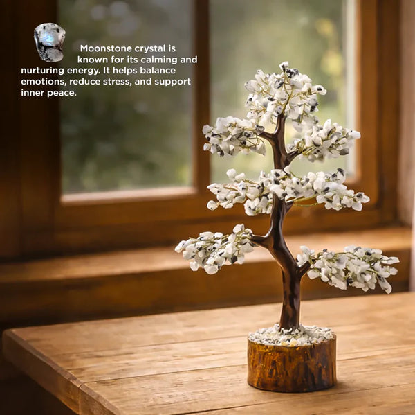 Moonstone Crystal Tree – Mental Stress Relief & Confidence
