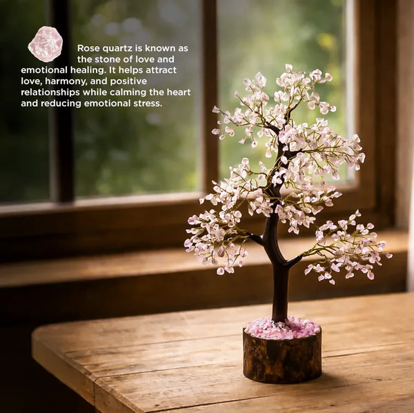 Rose Quartz Tree : Improve Love, Relationship & Emotional Connection