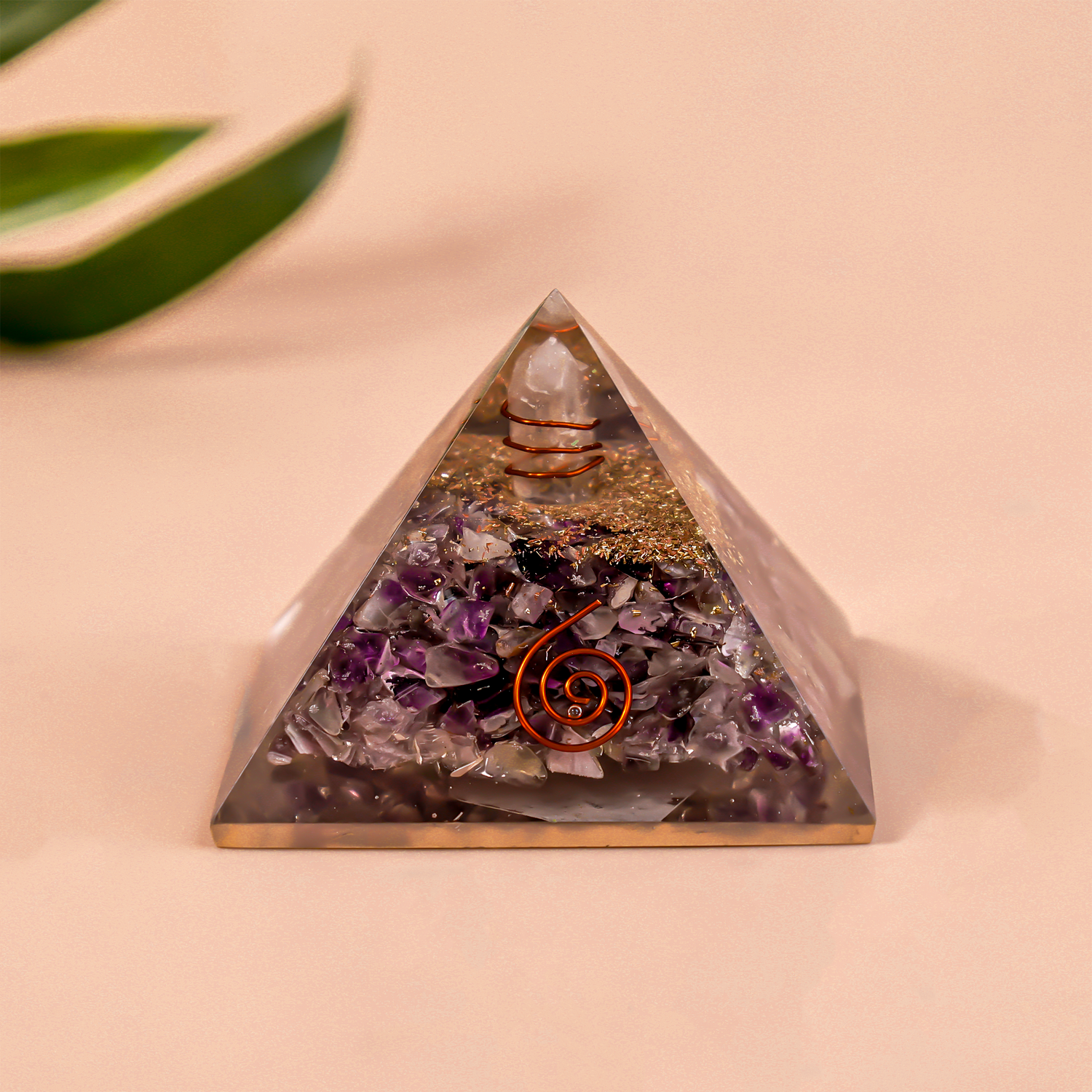 Amethyst Pyramid: Emotional Healing & Stress Relief