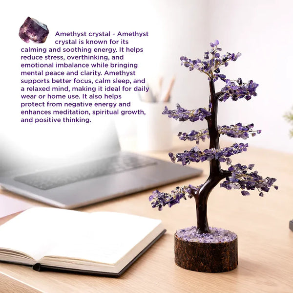 Amethsyt Tree : Attract Luck, Enhance Intuition, Improve Health & Skin