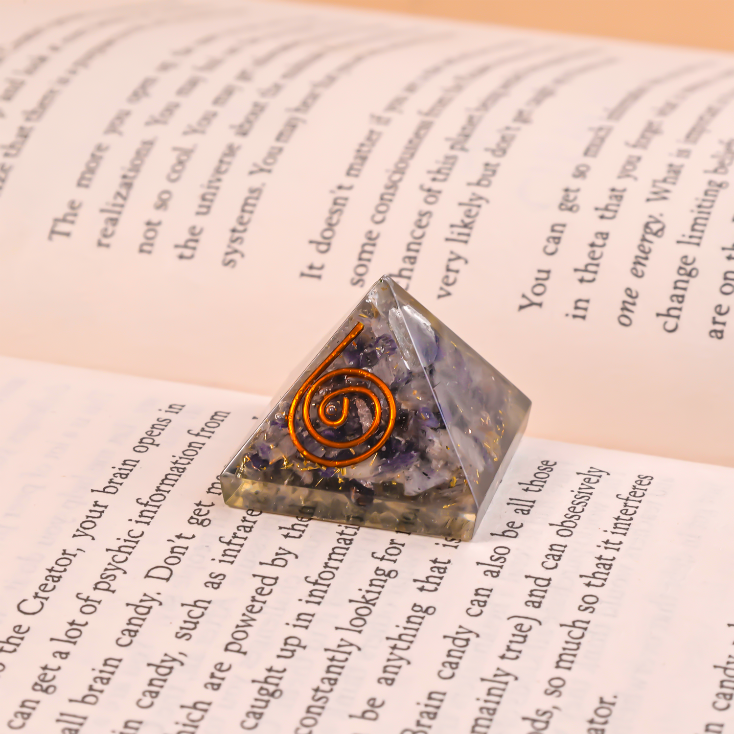 Amethyst Crystal Pyramid: Emotional Healing & Stress Relief