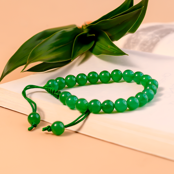 Promotes Wealth Attraction & Money Growth: Green Aventurine Thread Bracelet