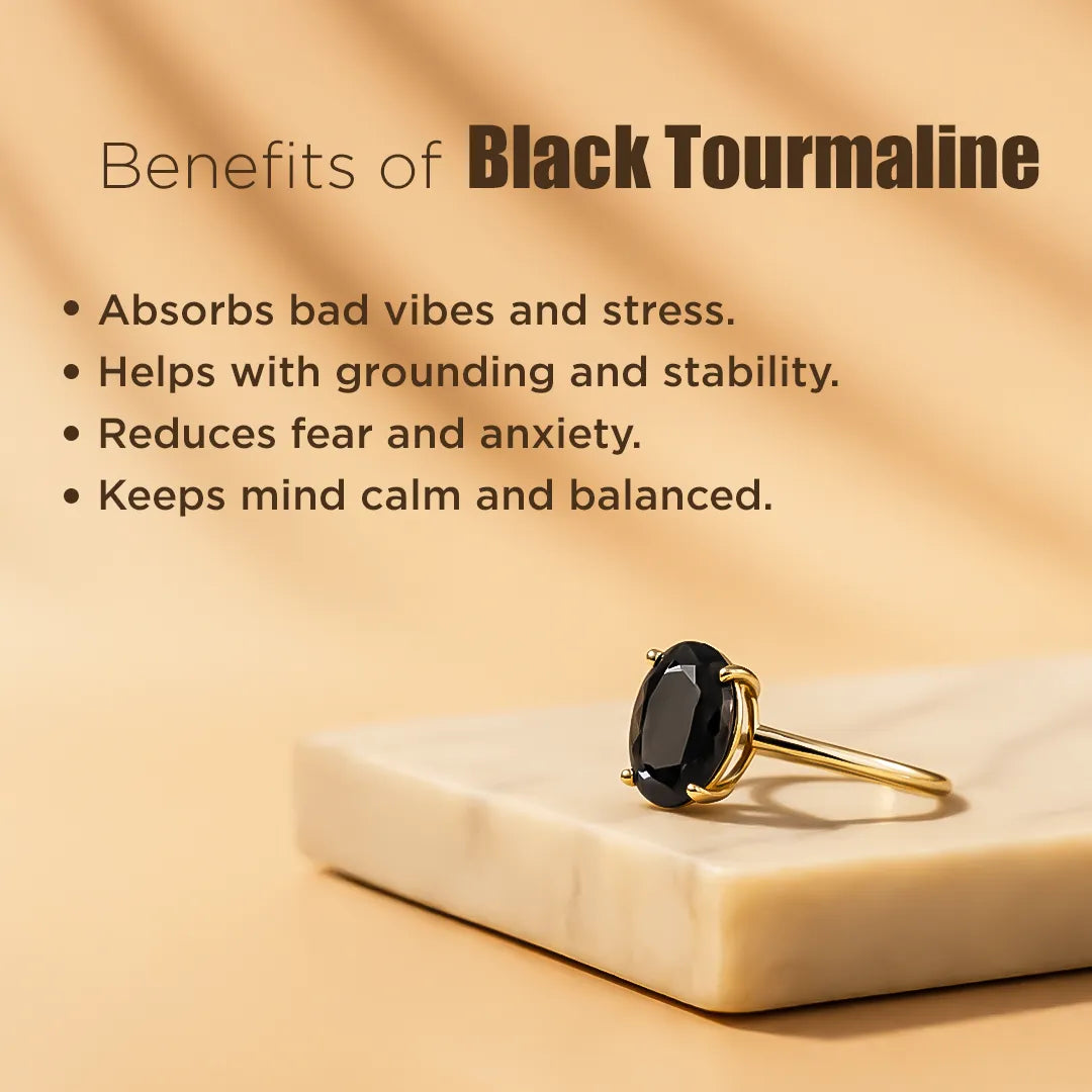 Black Tourmaline Ring – Ultimate Protection & Energy Shield