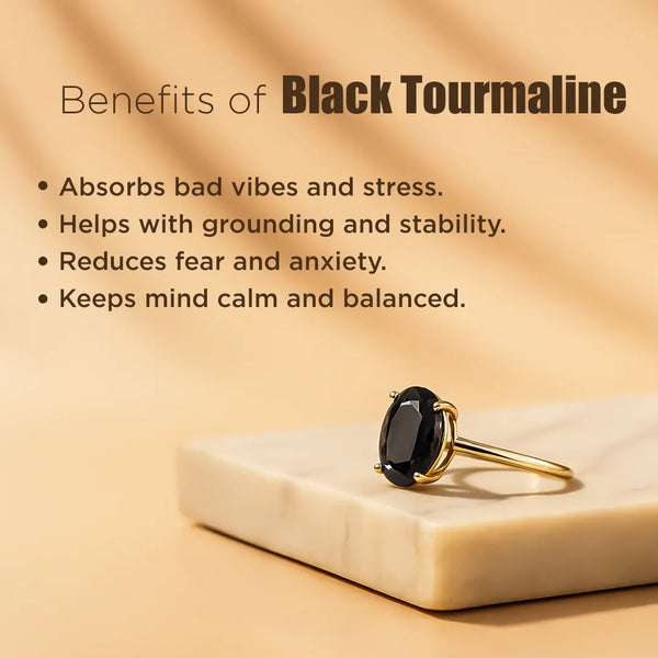 Black Tourmaline Ring – Ultimate Protection & Energy Shield