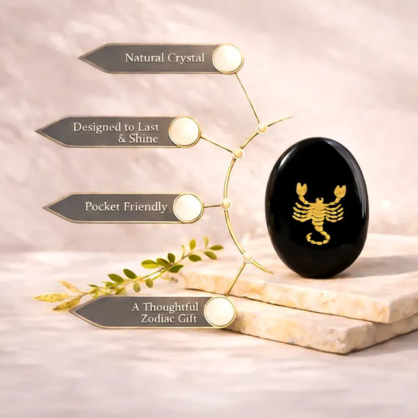 Scorpio Zodiac Sign Coin – Abhimantrit Astrology Coin for Protection