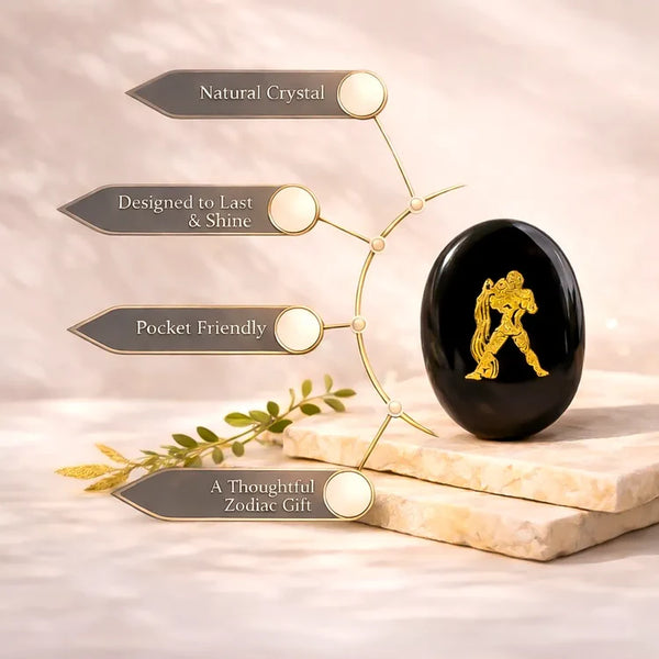 Aquarius Zodiac Sign Coin – Abhimantrit Astrology Coin for Innovation