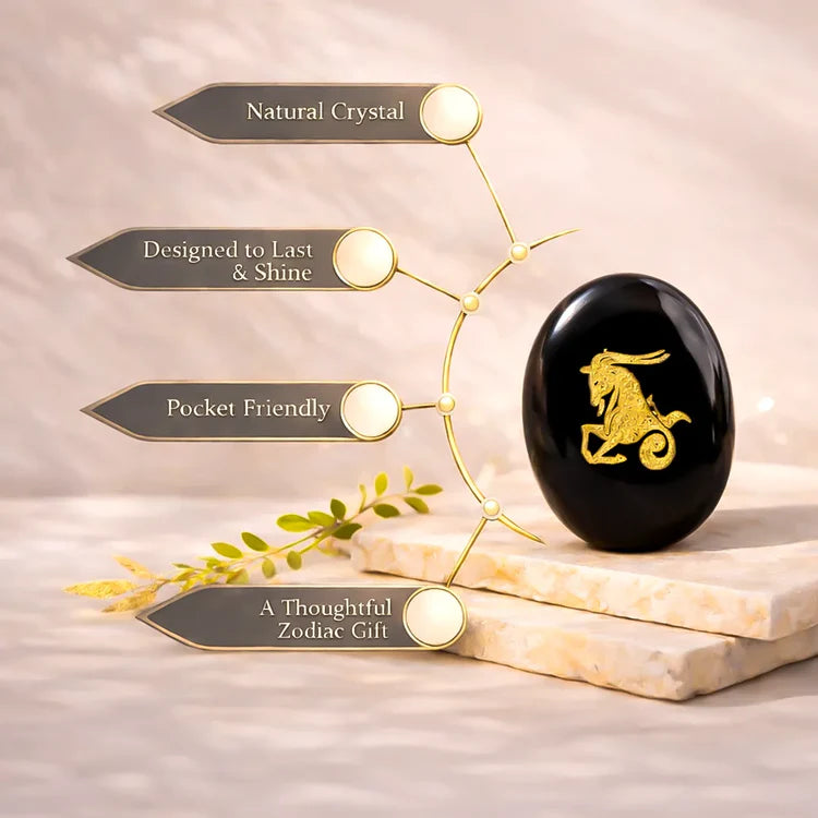 Capricorn Zodiac Sign Coin – Abhimantrit Astrology Coin for Stability