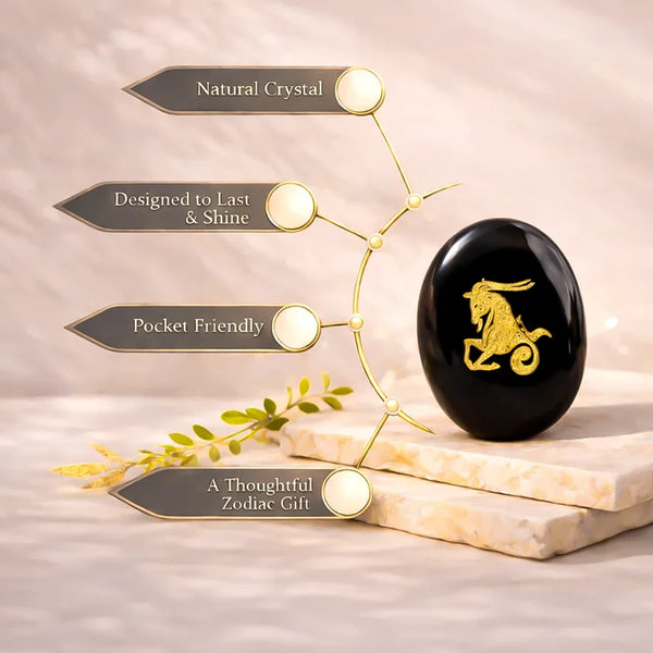 Capricorn Zodiac Sign Coin – Abhimantrit Astrology Coin for Stability