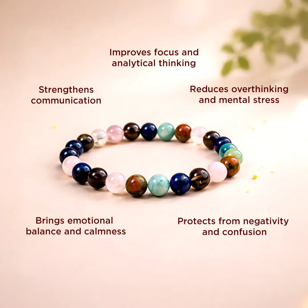 Virgo Zodiac Bracelet – Natural Multi Stone Bracelet – Abhimantrit & Energized