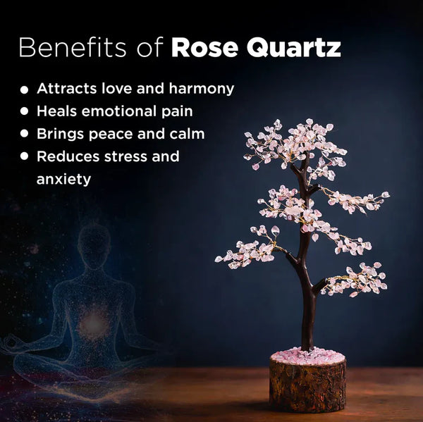 Rose Quartz Tree : Improve Love, Relationship & Emotional Connection