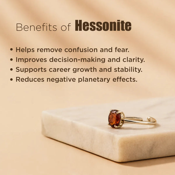 Rahu Hessonite Ring: Protection from Hidden Enemies