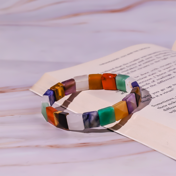 7 Chakra Pyramid Bracelet (Abhimantrit) for Energy Balance