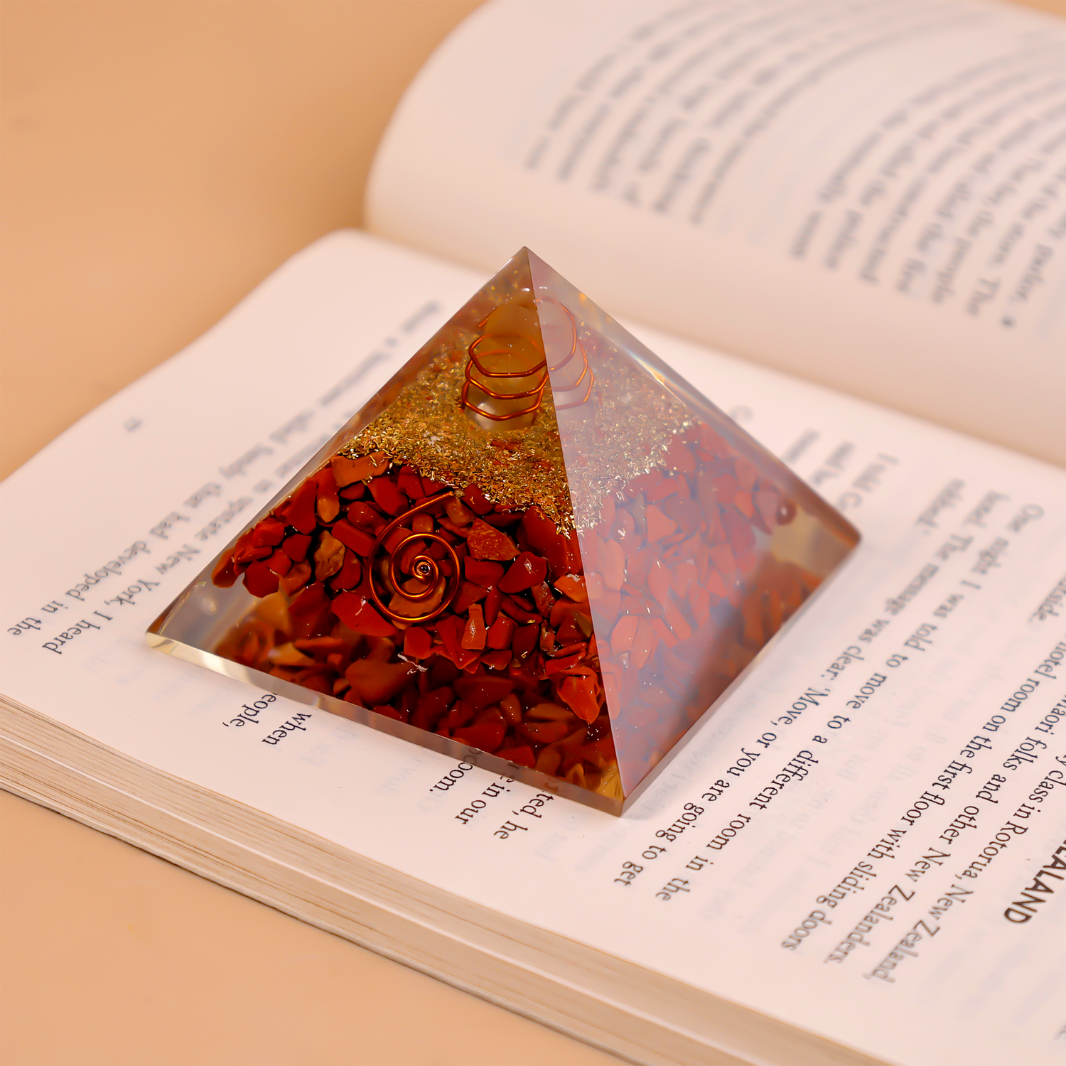 Red Jasper Crystal Pyramid