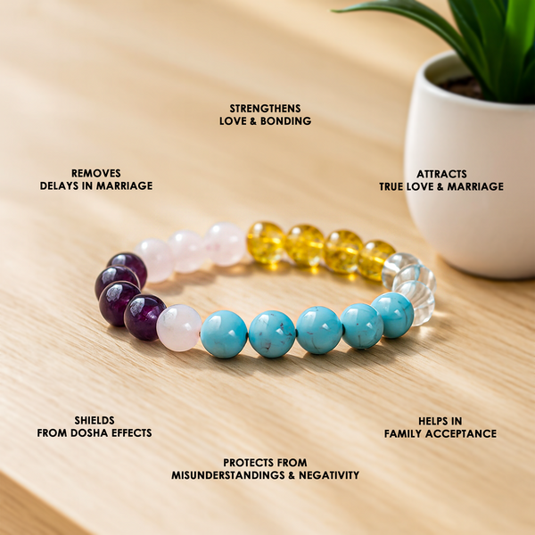 Love Marriage Bracelet for Attraction, Harmony & Relationship Success
