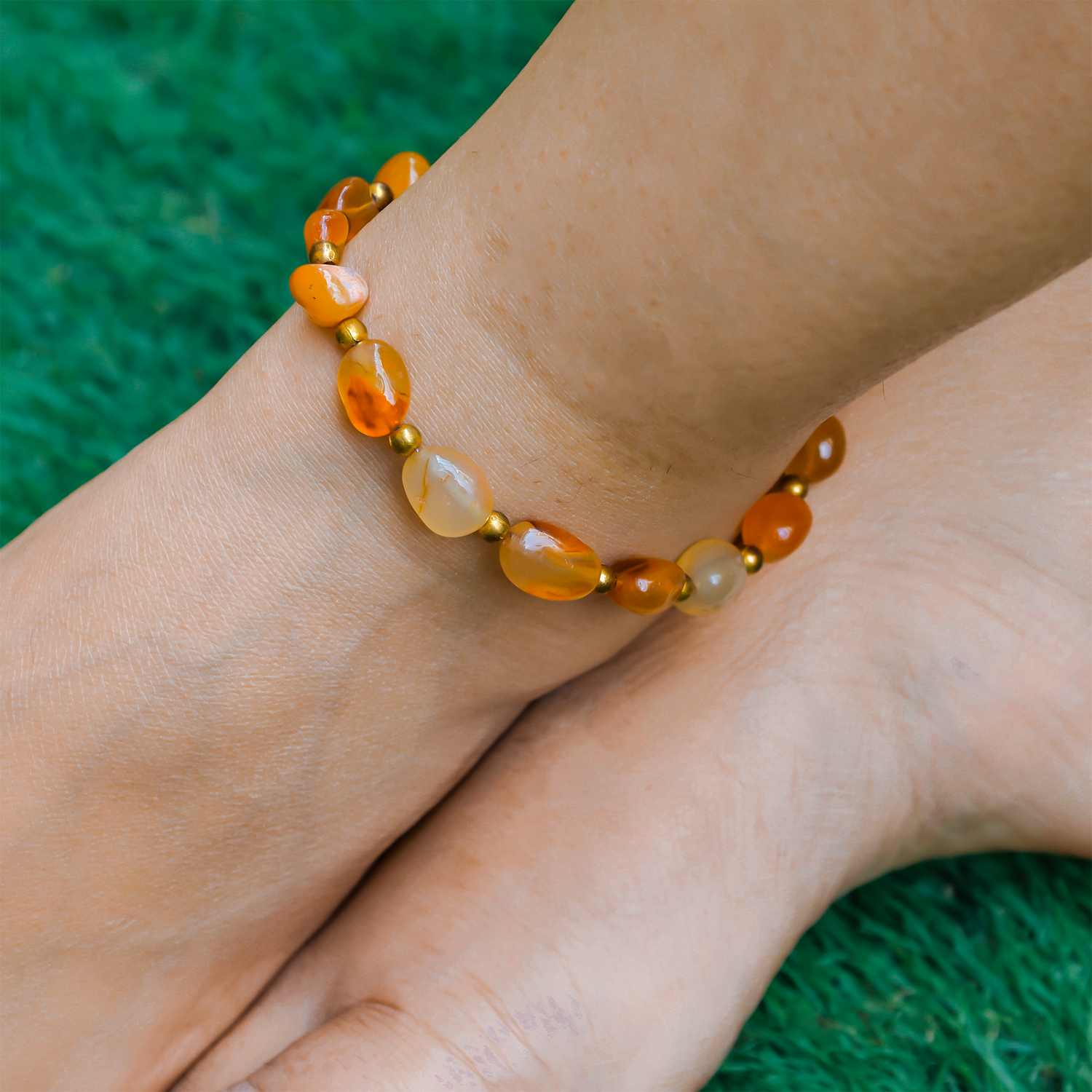 Carnelian Anklets: Supports in Achieving Goals
